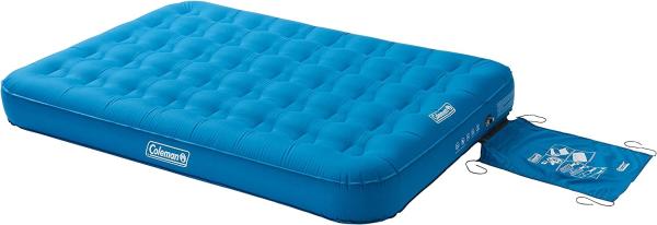 Coleman Luftbett Wrap N Roll System, Geflockt blau, 198 x 137 x 22 cm