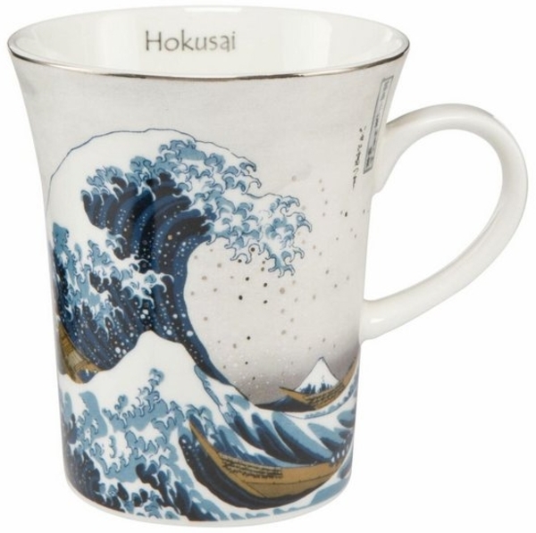 Goebel Die Welle Künstlertasse, Künstler Tasse, Trinktasse, Becher, Hokusai, Porzellan, Silber, 67011151 Bild 2