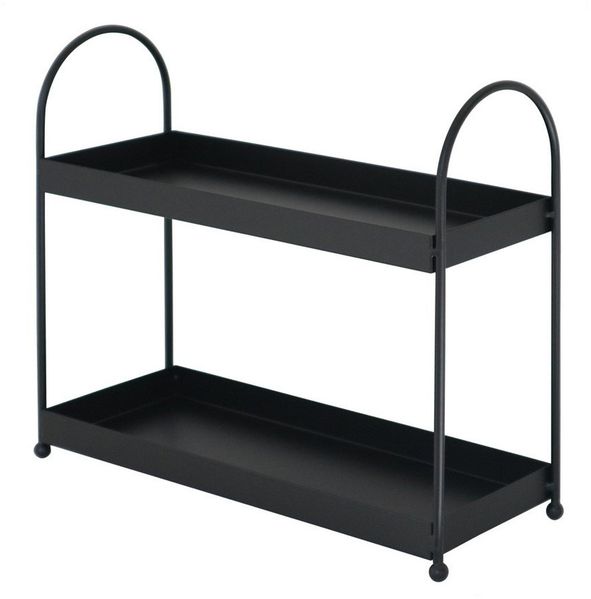 Grafelstein Etagere Etagere KITCHEN schwarz aus Metall schmale Metalletagere Gewürzregal B