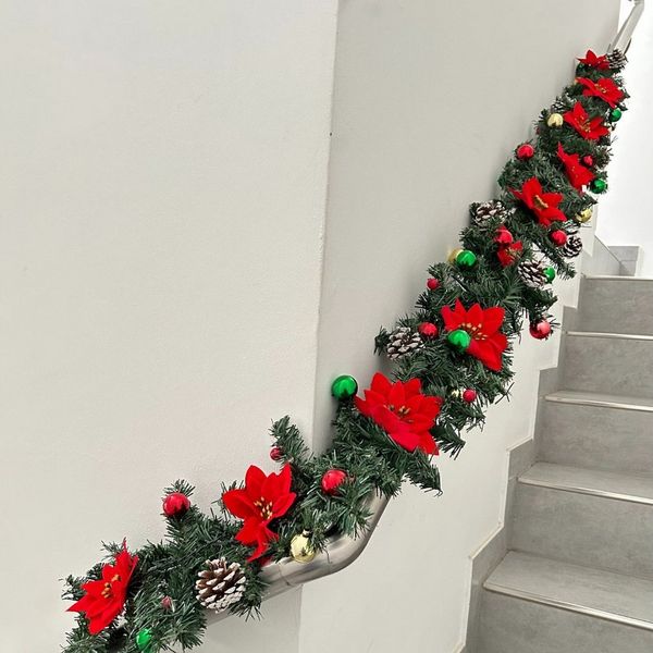 abc HOME LED-Girlande Tannen-Optik, Weihnachten, 24 LEDs, Flackereffekt, 210 cm