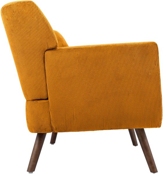 Sofa ARNE Cord 2-Sitzer - 120 x 74 x 81 cm, Cord, Orange | Couch Loungesofa für Wohnzimmer Schlafzimmer Leseecke Bild 6