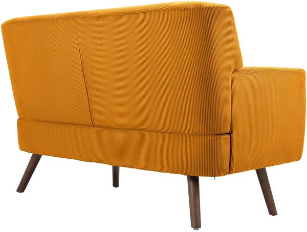Sofa ARNE Cord 2-Sitzer - 120 x 74 x 81 cm, Cord, Orange | Couch Loungesofa für Wohnzimmer Schlafzimmer Leseecke Bild 7