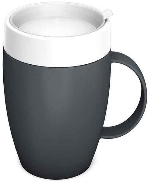 Ornamin Schnabelbecher Becher mit Trink-Trick mit Schnabelaufsatz/Trinkaufsatz, 2-tlg, Kunststoff, Trinkhilfe l Alltagshilfe l BPA-frei l Made in Germany