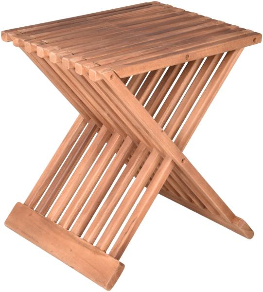 Hocker Beistelltisch FANI Teak natur Tisch Gartentisch Gartenmöbel Möbel Outdoor