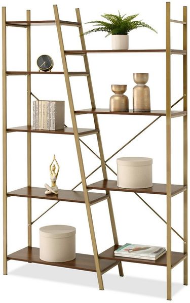 Compleo Bücherregal Blumenständer, Loft design, Breite: 120 cm, Leiterregal