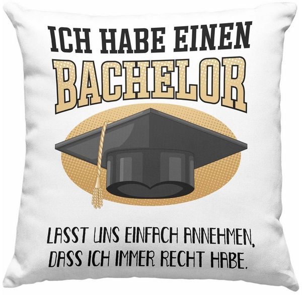 Trendation Dekokissen Trendation - Bachelor Abschluss Geschenk Kissen Prüfung Bestanden Uni