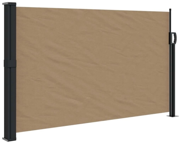 vidaXL Seitenmarkise Ausziehbar Taupe 117x300 cm 4004289