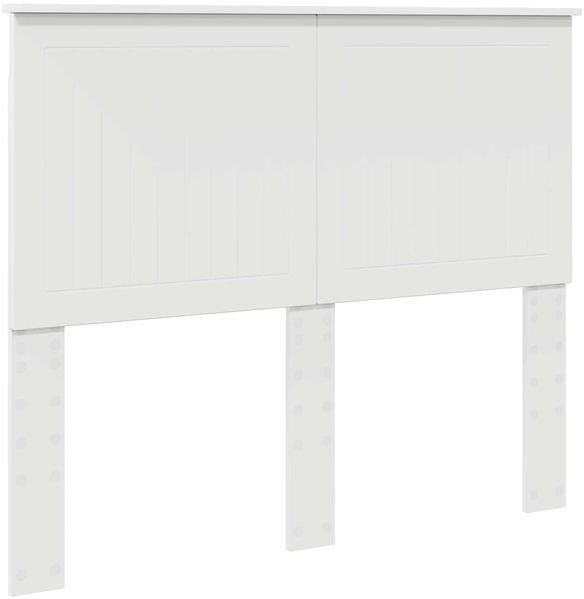 vidaXL Bettrahmen mit Kopfteil Weiß 120 x 190 cm Massives Kiefernholz 3411037 Bild 6