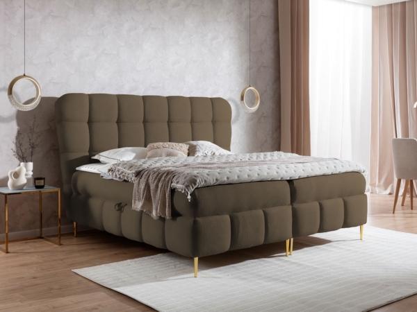 Boxspringbett Linelo (Farbe: Freya 210.07, Größe: 140 x 200)