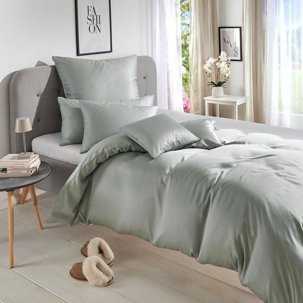 TRAUMSCHLAF Bettwäsche Uni Tencel™ Lyocell, Lyocell, 2 teilig, glatte Oberfläche und super angenehmes weiches Hautgefühl