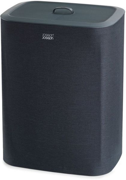 Joseph Joseph Wäschekorb Tota 90 L Schwarz Zubehör Waschen, Trocknen und Bügeln