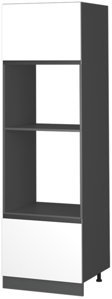 Mikrowellenschrank R-Line Weiß 60 cm J-Shape Vicco