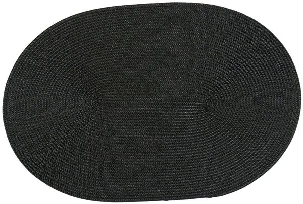Haus und Deko Platzset Platzset oval ca. 45x30 cm Bast Optik Platzdeckchen Tischset geflochte, (1-St)