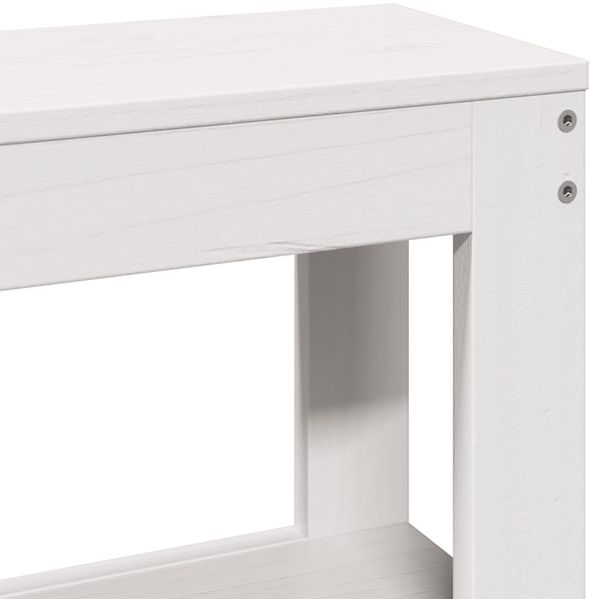 vidaXL Seniorenbett mit Kopfteil ohne Matratze Weiß 120x200 cm 3305864 Bild 10