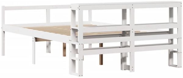 vidaXL Seniorenbett mit Kopfteil ohne Matratze Weiß 120x200 cm 3305864 Bild 6