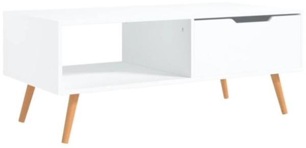 vidaXL Couchtisch Weiß 100x49,5x43 cm Holzwerkstoff 326786