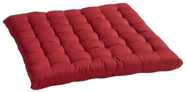 Sitzkissen BOBBY, Rot, B 40 cm, L 40 cm, Baumwolle