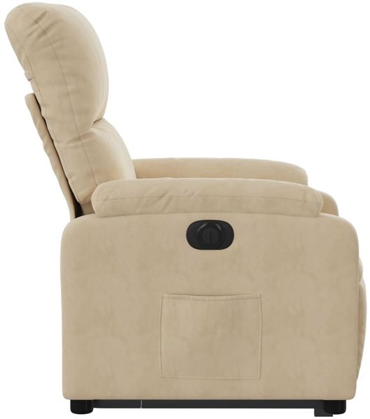 vidaXL Relaxsessel mit Aufstehhilfe Elektrisch Creme Mikrofasergewebe 3204947 Bild 9