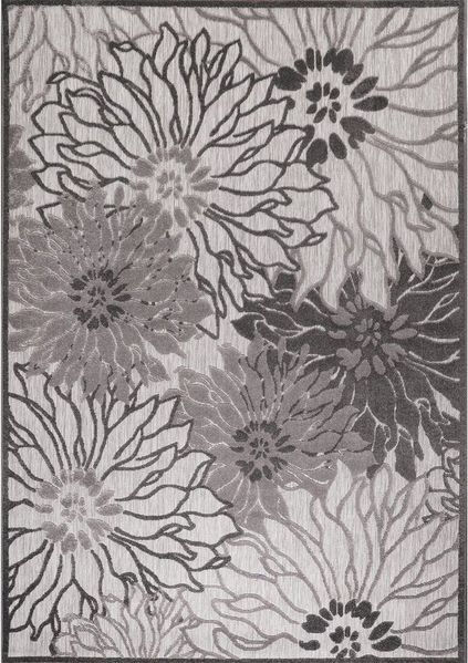 Sanat Teppich Floral 2 Outdoor, rechteckig, Höhe: 6 mm, In- und Outdoor geeignet, Blumen, Balkon, Terrasse, Außenbereich