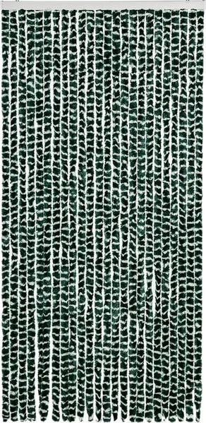 vidaXL Insektenschutz-Vorhang Grün und Weiß 100x220 cm Chenille 325447 Bild 3