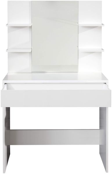 Trendteam 'Basix' Schminktisch, MDF weiß, 85 x 40 x 140 cm