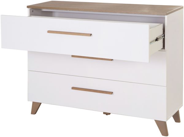 roba Wickelkommode 'Ole' breit - inkl. Wickelansatz - 3 Schubladen - Weiß Bild 7