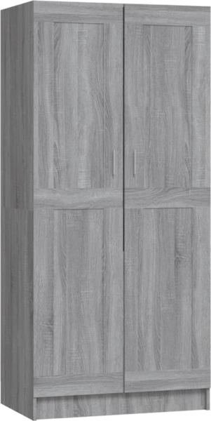 vidaXL Kleiderschrank Grau Sonoma 82,5x51,5x180 cm Holzwerkstoff 826639