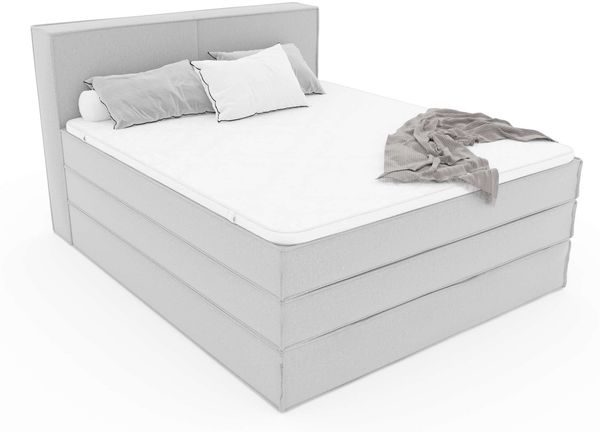 99rooms Santiago Boxspringbett Lila Velours SORO 180x200 cm Taschen-Federung Bild 2
