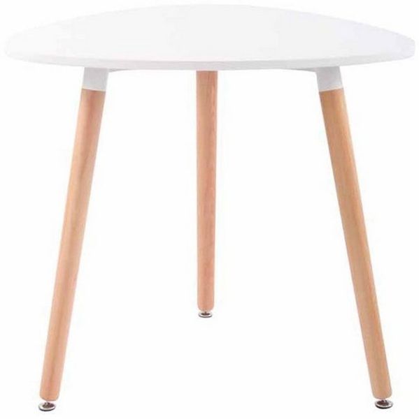 TPFLiving Küchentisch Awen (Pflegeleicht und langlebig, Moderner Tisch mit praktischer Nutzung in stilvoller Optik), Maße (TxBxH): 80 x 80 x 75 cm - Farbe: weiß
