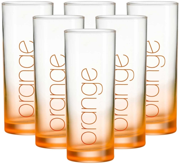 Ritzenhoff & Breker Flash Trinkglas 360 ml 6er Set - Orange