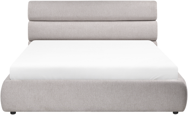 Bett mit Stauraum Kunstleinen BONIFACIO 180 x 200 cm Grau Bild 6