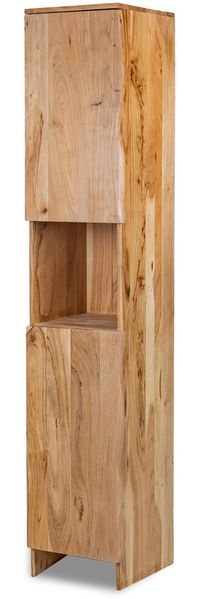 Badhochschrank 40x190cm 'Wing' Akazie massiv honig