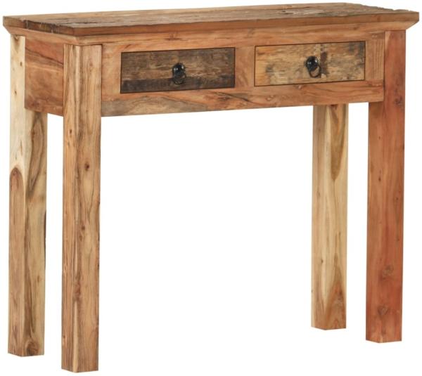 vidaXL Konsolentisch 90,5x30x75 cm Akazie und Recyceltes Massivholz 320381