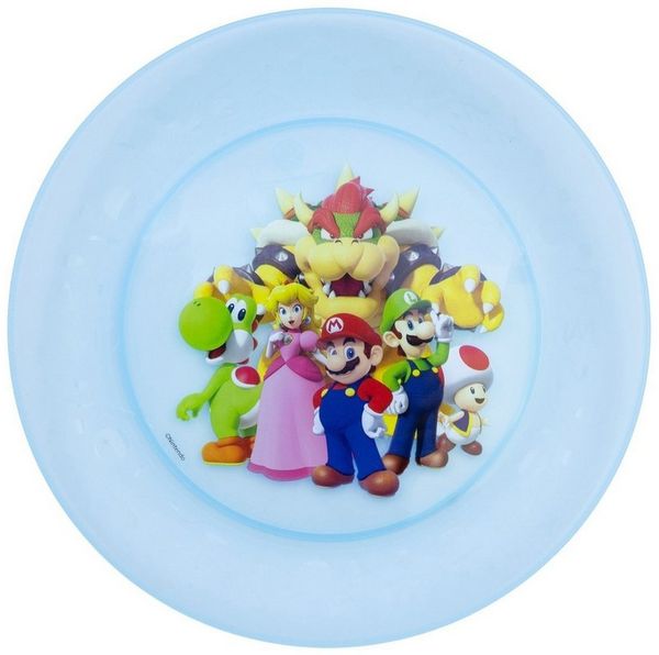 Super Mario Teller Kinder Teller Set 4 teilig geeignet für Mikrowelle und Spülmaschine, (4 St)