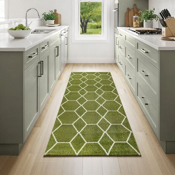 Sanat Teppich Trellis, rechteckig, Höhe: 10 mm, Kurzflor, skandi, boho, auch als Läufer und in rund