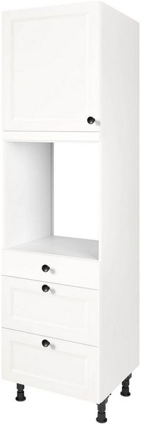 nobilia® Backofenumbauschrank "Cascada", Ausrichtung wählbar, mit Schublade und zwei Auszügen und einer Tür, vormontiert, Breite/Höhe: 60/216,6 cm