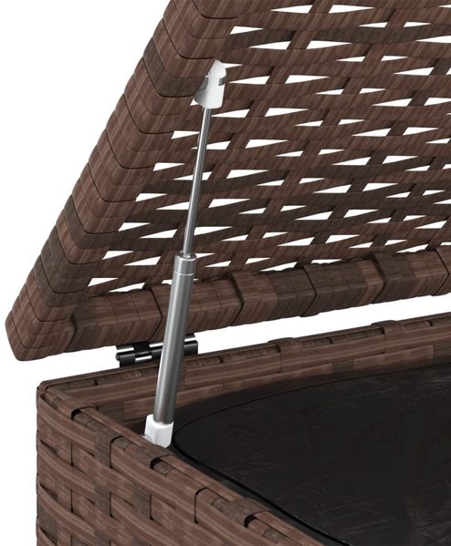 vidaXL Garten-Kissenbox PE Rattan 100x97,5x104 cm Braun 317227 Bild 5