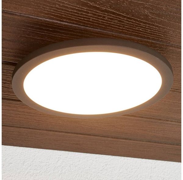 Lucande Außen-Deckenleuchte Malena, 1 x 11,5 W LED, warmweiß