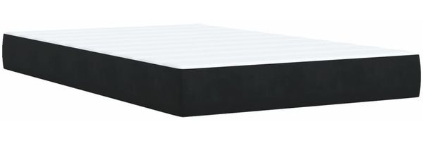 vidaXL Boxspringbett mit Matratze Schwarz 120x200 cm Samt 3293178 Bild 9