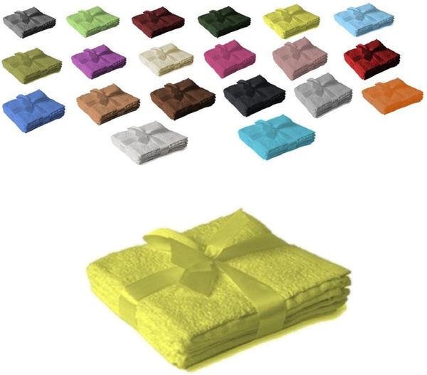12 x Seiftuch 500 g/m² 30 x 30 cm Gelb