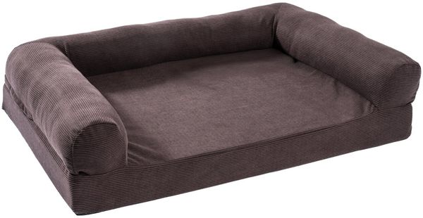 StepOne Hundebett S, Cord braun, 76 x 18 x 51 cm, Bezug waschbar