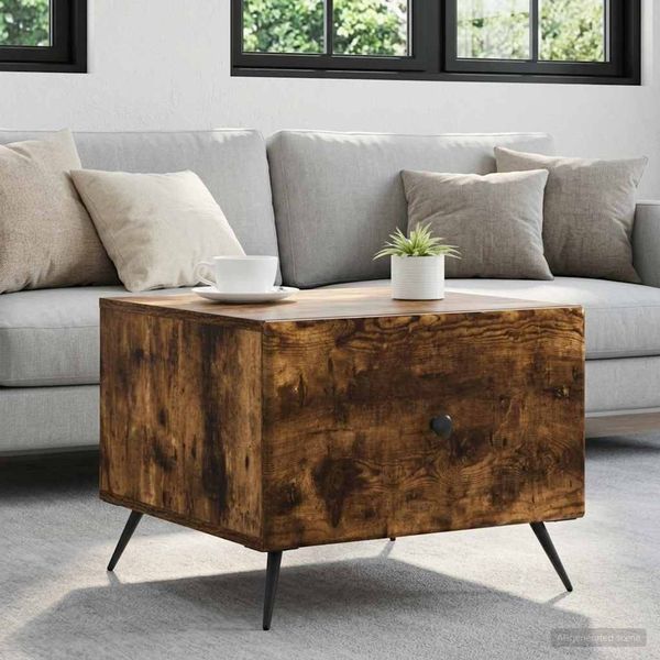vidaXL Couchtisch Geräucherte Eiche 49 x 50 x 40 cm Holzwerkstoff 895660