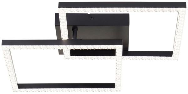 Brilliant AG Leuchten G80775-06 Ranni LED Deckenleuchte schwarz eckig 41cm