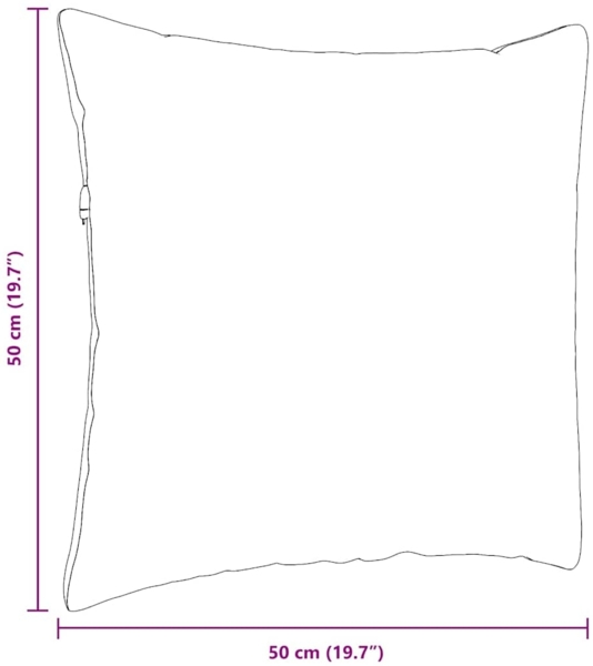 vidaXL Sofakissen 2 Stück Braun 50 x 50 cm Stoff 42013958 Bild 8