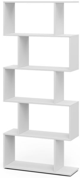 Raumteiler Levio Weiß 70 x 164.1 cm 5 Fächer Vicco