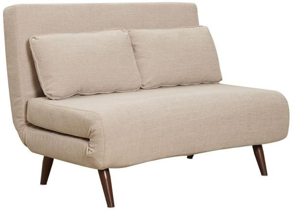 Bronx71 Schlafsofa 1,5-Sitzer Kristian recycelter Stoff beige