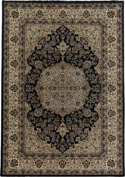 Orient Teppich Kasara rechteckig - 240x340 cm - Schwarz