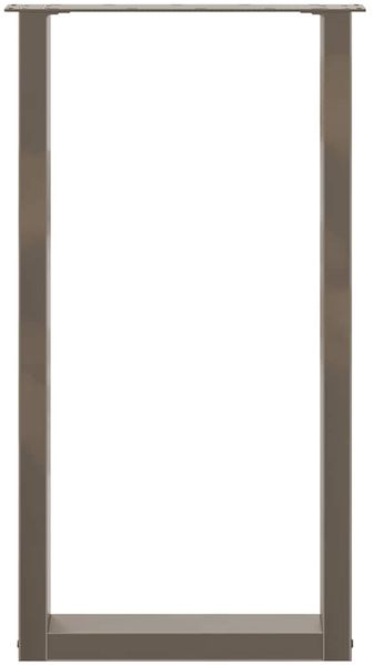 vidaXL Bartischbeine U-Form 2 Stk. Naturstahl 50x(90-91) cm Stahl 4013223 Bild 5