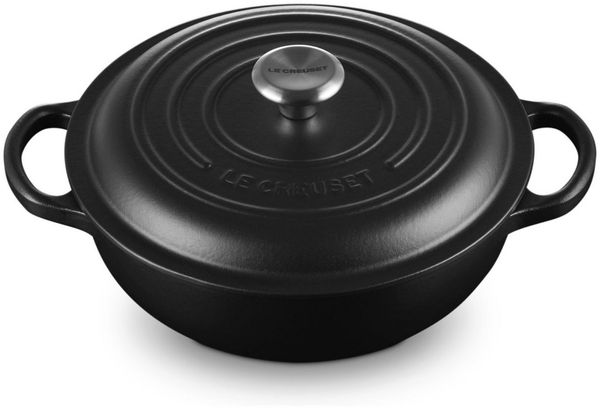 Le Creuset Stew Pot Rund Signature 22 cm kirschrot - Rot - 20 bis 24 cm