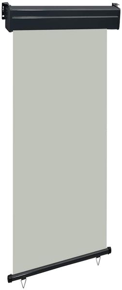 vidaXL Balkon-Seitenmarkise 85x250 cm Grau 48410